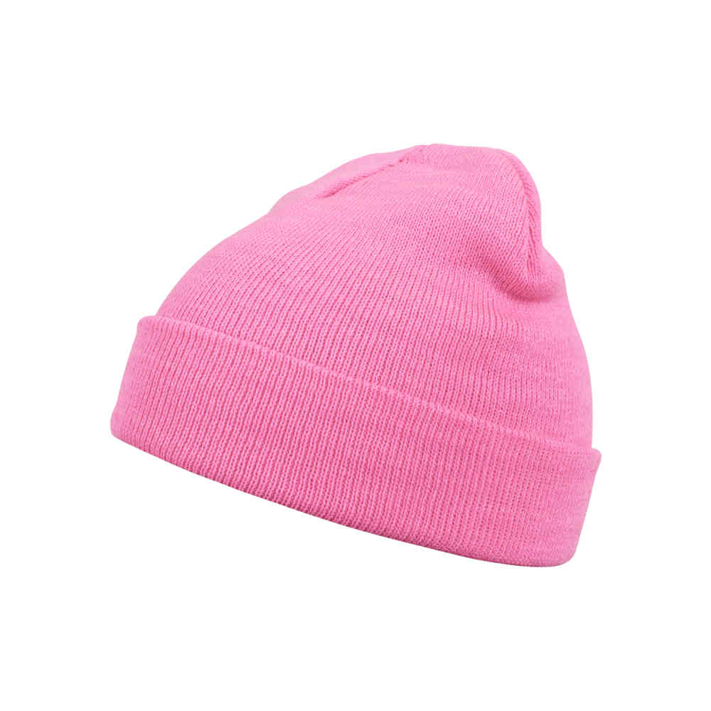 MSTRDS - Beanie Basic Flap neonpink one size Beanie Muts - Roze